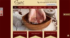 Desktop Screenshot of crystalnailsedina.com